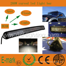 Hohe Qualität! ! ! 50-Zoll-LED-Lichtleiste, 4 * 4 CREE LED-Autolicht, gebogene 10-30 V DC-LED-Beleuchtung
